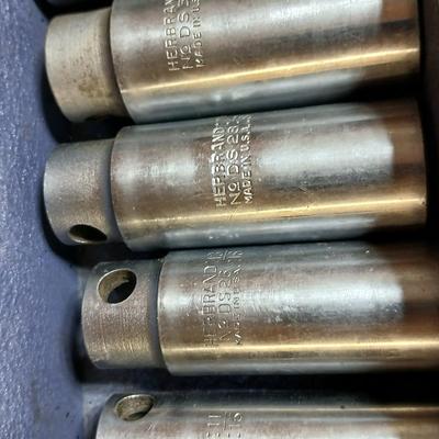 Vintage Herbrand 1/2" Drive Socket Set in Metal Box – Made in USA