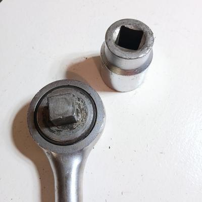 Powr-Kraft 1/2" Drive Flex-Head Ratchet with 1-7/16" Socket – USA Made
