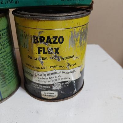 Lot of Vintage Industrial Grease, Compounds & Repair Kits – DAP, Molykote, Clover, Carborundum - Collectible vintage tins !!