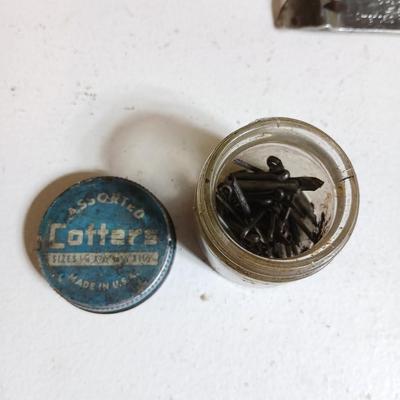 Lot of Vintage Industrial Grease, Compounds & Repair Kits – DAP, Molykote, Clover, Carborundum - Collectible vintage tins !!