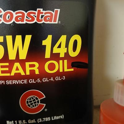 Lot of Automotive Maintenance Supplies – Gear Oil, Grease Tubes, Steel Wool & More