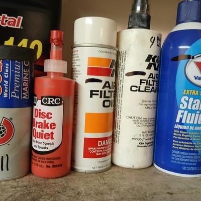 Lot of Automotive Maintenance Supplies – Gear Oil, Grease Tubes, Steel Wool & More