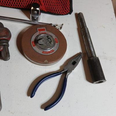 Mixed Hand Tool Lot with Craftsman Bag