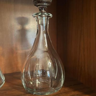Pair of Vintage Glass Decanters