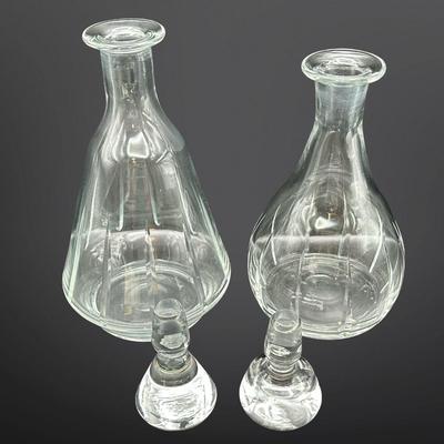 Pair of Vintage Glass Decanters