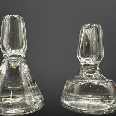 Pair of Vintage Glass Decanters