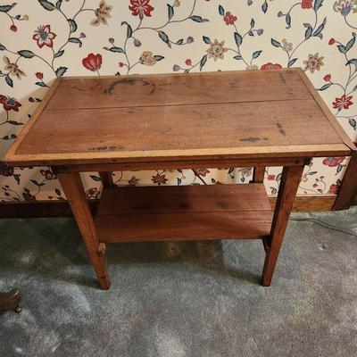 Side Table with Lower Shelf 32x18x27