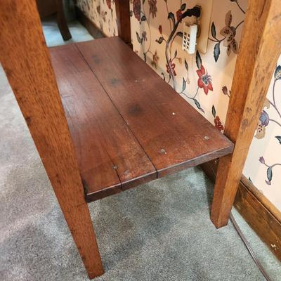 Side Table with Lower Shelf 32x18x27