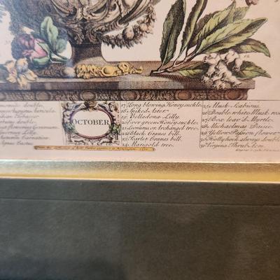 5 Floral Calendars Robert Furber January, February, March, October, December 12"x15"