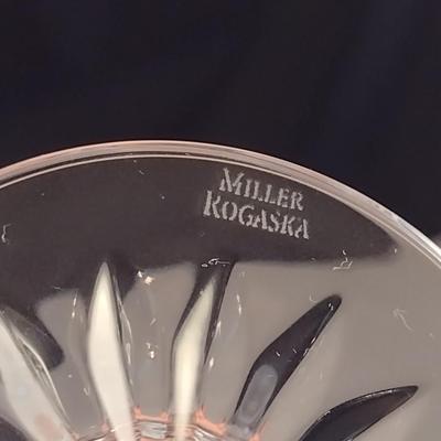 Miller Rogaska Wine Glasses with Gold Rim- Six Pieces