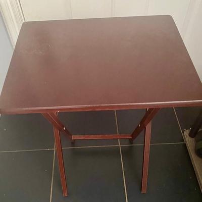 Wood Folding Tray Table — TV Tray — Light Wear
