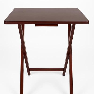 Wood Folding Tray Table — TV Tray — Light Wear