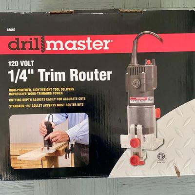 Drill Master 1/4” Trim Router — New in Box, Never Used