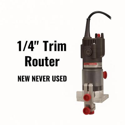Drill Master 1/4” Trim Router — New in Box, Never Used