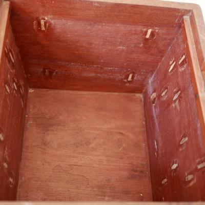 Chinese Wooden Ice Chest with Metal Liner and Stand