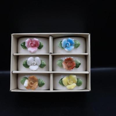 Vintage Porcelain Napkin Rings - Japan