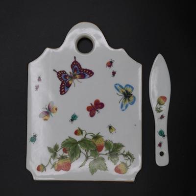 Cheese & Cracker Board with Spreader by Royal Crown (Japan)
