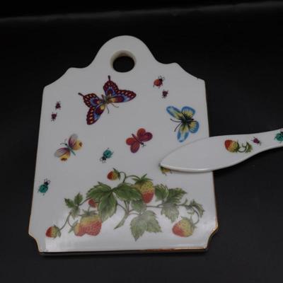 Cheese & Cracker Board with Spreader by Royal Crown (Japan)