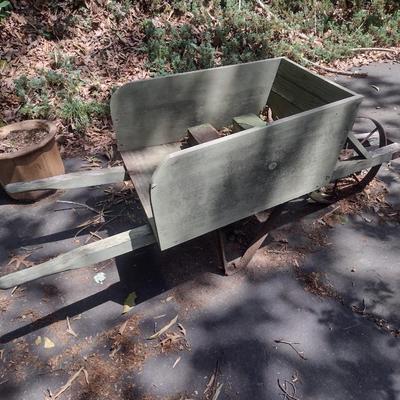 Wooden Garden Wheelburrow