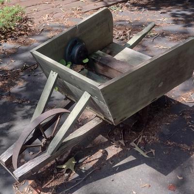 Wooden Garden Wheelburrow