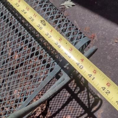 Vintage Metal Verdi Gris Patio Glider