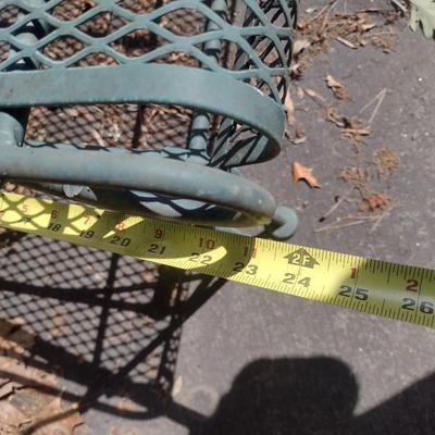Vintage Metal Verdi Gris Patio Glider