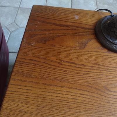 Solid Wood Pine Finish Three Drawer Side Table Choice B