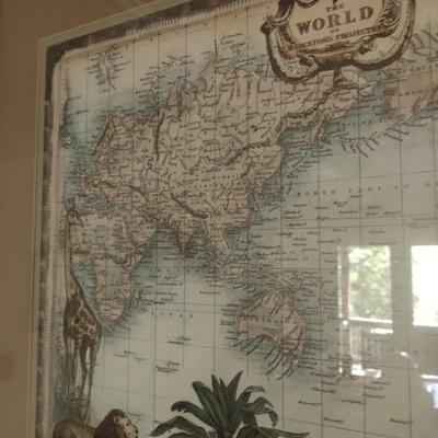 Nicely Framed 'The World of Mercator's Projection'