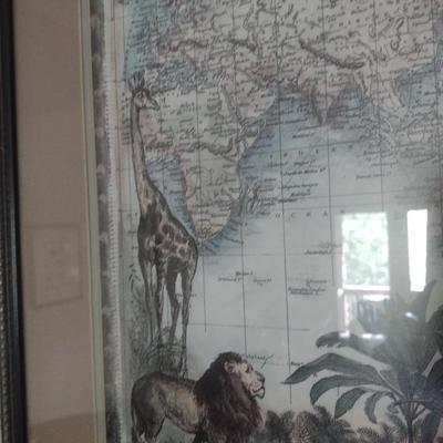 Nicely Framed 'The World of Mercator's Projection'