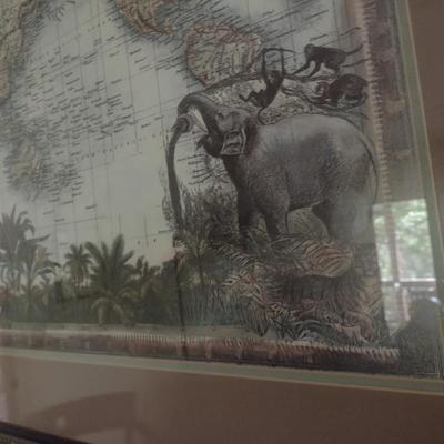 Nicely Framed 'The World of Mercator's Projection'