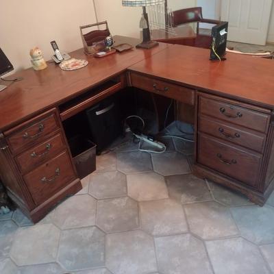 Office Desk with Worktable Extension