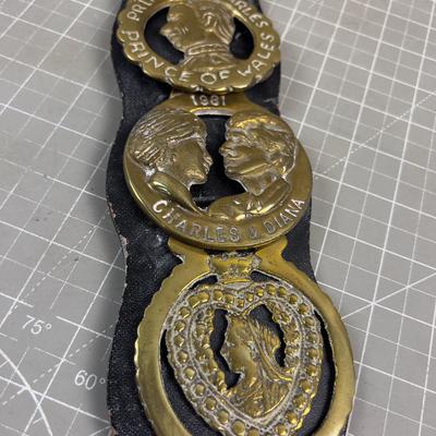 Set of BRIDAL Medallions - Charles and Diana plus Royal