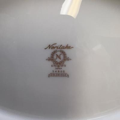 WOW Noritake GOLD RIDGE Pattern China for 12 - 7 Pieces for each Setting PLUS 7 Matching Serving Pieces