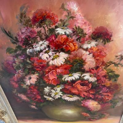 Huge Still Life Pink, Orange FLORAL 