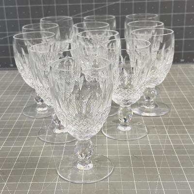 Waterford Crystal Collene Pattern Short Stem, Wine  Glass 12