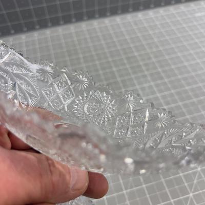 2 - Cut Glass Serving Dishes