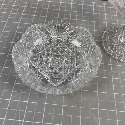2 - Cut Glass Serving Dishes