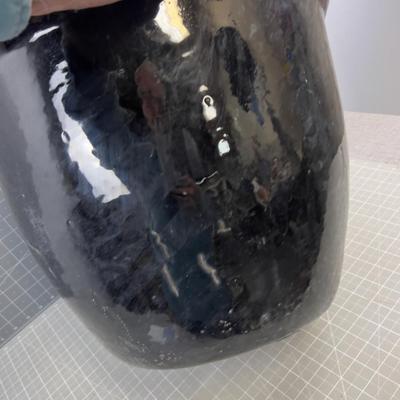 Great Black Ceramic Flower Pot