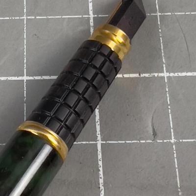 Green Marbled, WATERMAN Foutain Pen 18K Nib