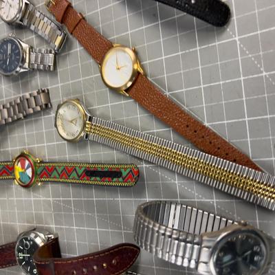 Large Lot of Men's Modern Wrist Watches