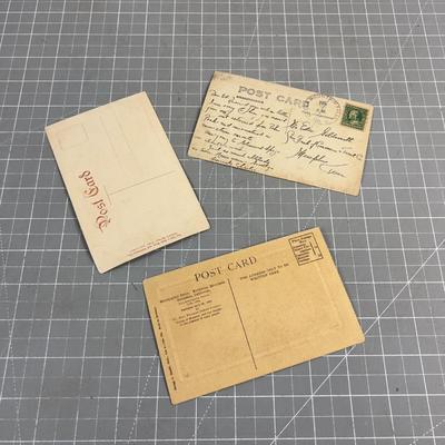 3 ANTIQUE RPPC  Postcard
