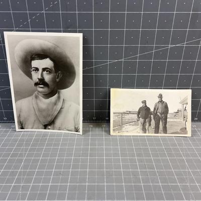 2 Photo's of Cowboys