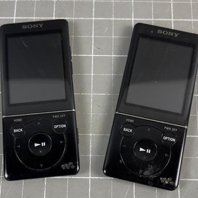2  SONY Digital Media Players  Walk Man