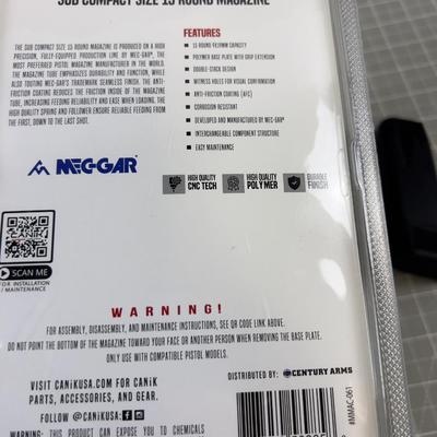 CANIK 15 Round Sub Compact Magazines, New 