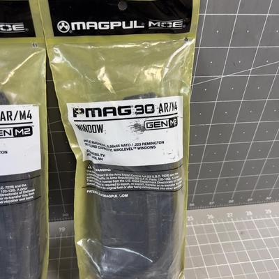 3 MAGPUL 30 Round Magazines AR, Black 