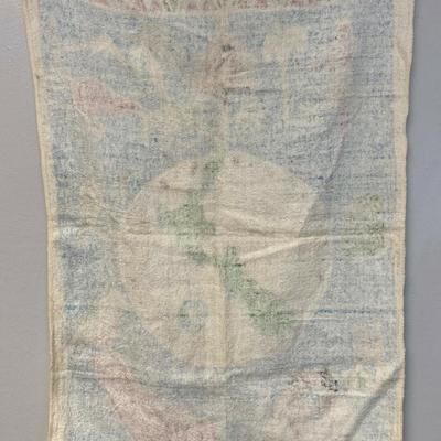 vintage NEW ZEALAND SOUVENIR TOWEL 1950s 