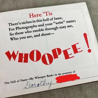 MY WHOOPEE BOOK HS SENIOR AUTOGRAPH & PHOTO BOOK GREEN RIVER UTAH 1946 