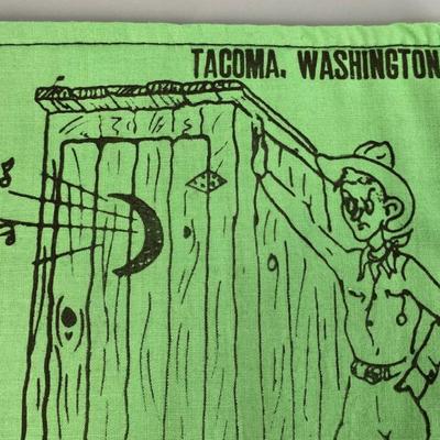 TACOMA WASHINGTON SOUVENIR ART POTHOLDER 1969 