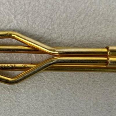 vintage FREEMASON MASONIC TIE BAR & CHAIN GF 
