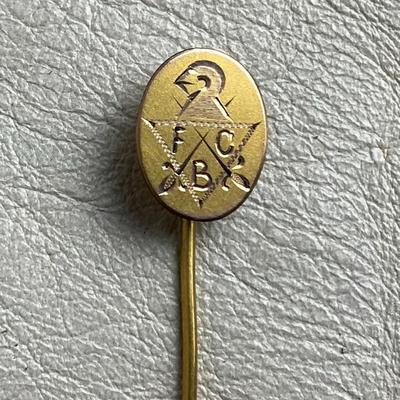 antique KNIGHTS OF PYTHIAS FCB STICK PIN 